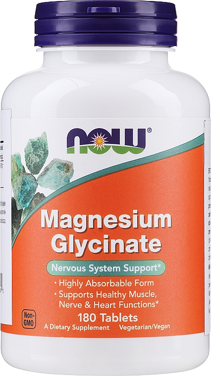 Glicynian magnezu w tabletkach - Now Foods Magnesium Glycinate  — Zdjęcie N1