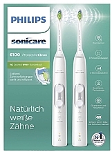 Elektryczna soniczna szczoteczka do zębów - Philips Sonicare HX6877/34 ProtectiveClean 6100 — Zdjęcie N2
