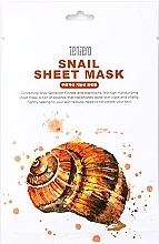 Maska w płachcie z filtratem śluzu ślimaka - Tenzero Snail Sheet Mask — Zdjęcie N1