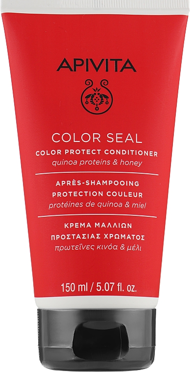 Odżywka chroniąca kolor do włosów farbowanych - Apivita Color Protect Conditioner With Quinoa Proteins & Honey — фото N1