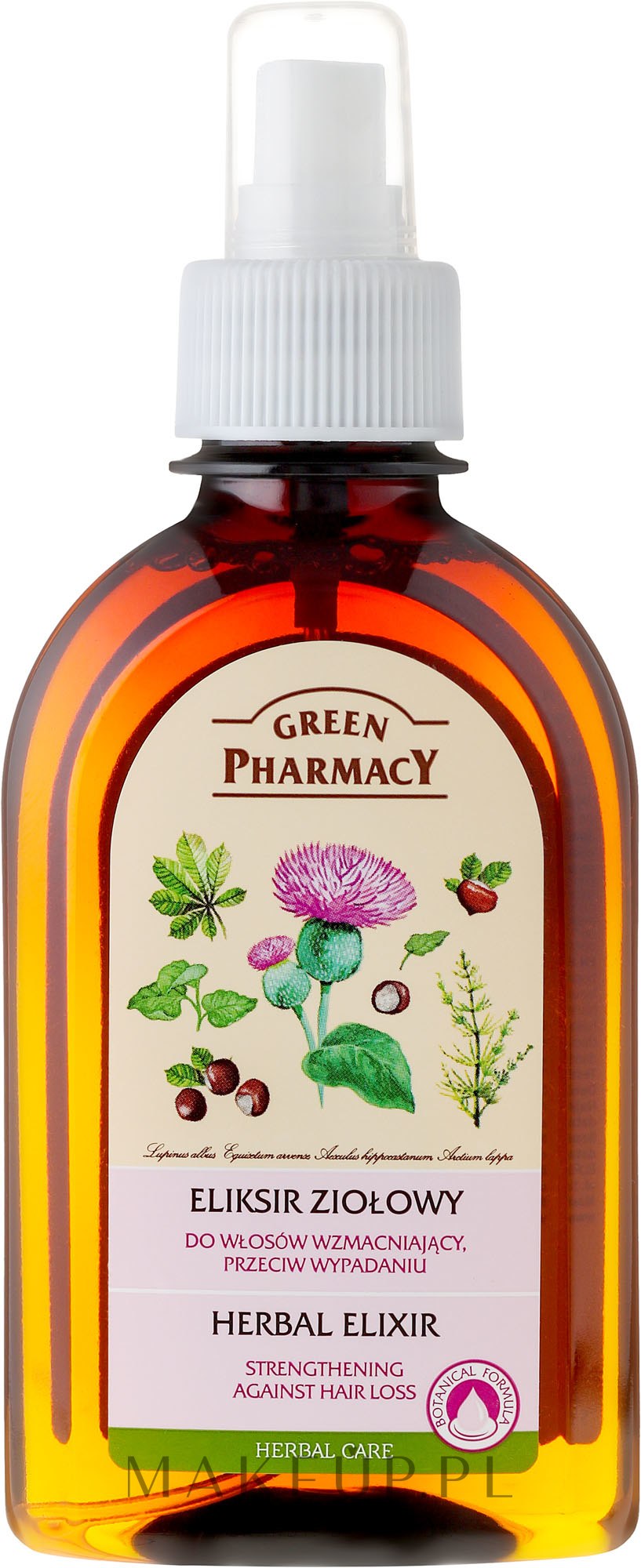 Eliksir ziołowy do włosów wzmacniający, przeciw wypadaniu - Green Pharmacy — Zdjęcie 250 ml