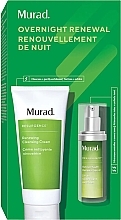 Kup Zestaw - Murad Resurgence Overnight Renewal Set (cl/cream/200ml + f/ser/30ml)