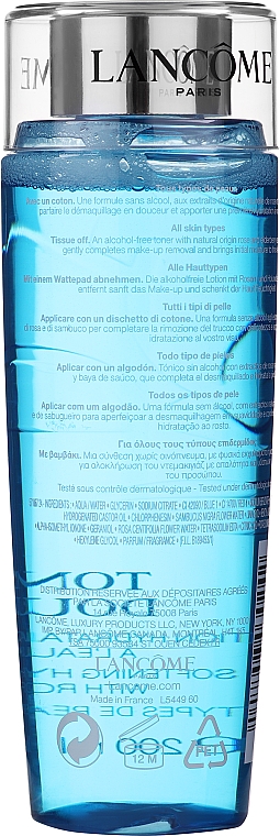 Bezalkoholowy lotion do każdego rodzaju cery - Lancome Tonique Douceur Softening Hydrating Toner Alcohol-Free — Zdjęcie N2