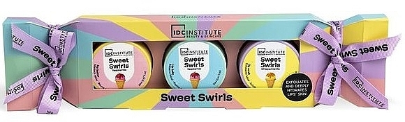 Zestaw - IDC Institute Sweet Swirls Lip Trio (l/scrub/20ml + l/balm/20ml + l/butter/20ml) — Zdjęcie N1