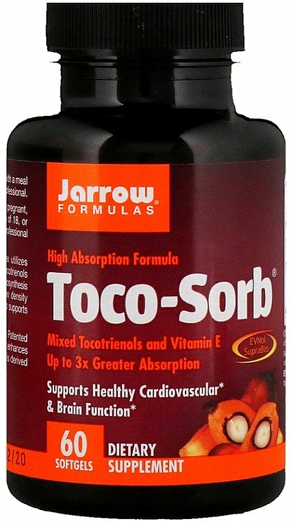 Suplement diety z mieszanką tokotrienoli i witaminą E - Jarrow Formulas Toco-Sorb — Zdjęcie N3