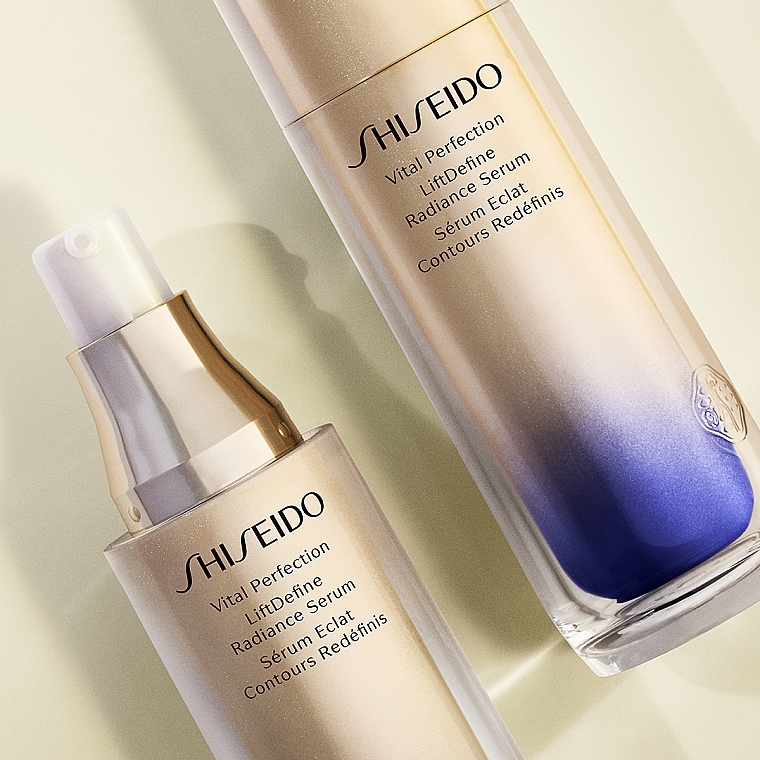 PRZECENA! Ujędrniające serum do twarzy nadające młody wygląd - Shiseido Unisex Vital Perfection LiftDefine Radiance Serum * — Zdjęcie N3