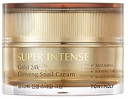 Kup Intensywny krem ze śluzem ślimaka i 24 karatowym złotem - Tony Moly Super Intense Gold 24K Ginseng Snail Cream