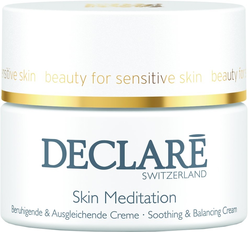 Kojąco-łagodzący krem do twarzy - Declare Skin Meditation Soothing & Balancing Cream — Zdjęcie N1