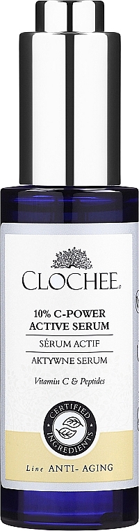 PRZECENA! Aktywne serum do twarzy - Clochee Organic 10% C-Power Active Serum * — Zdjęcie N1