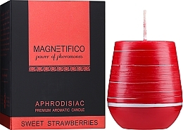 Świeca zapachowa Słodka truskawka - Magnetifico Aphrodisiac Premium Aromatic Candle Sweet Strawberies — Zdjęcie N2