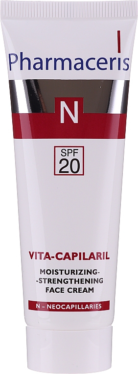 Nawilżająco-wzmacniający krem do twarzy SPF 20 - Pharmaceris N Vita-Capilaril
