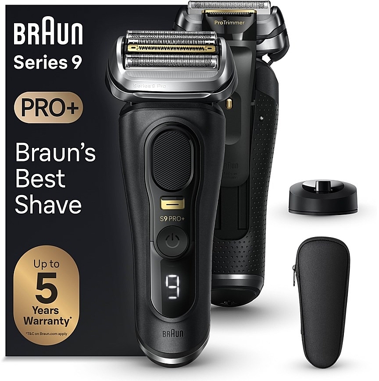 Golarka elektryczna, czarna - Braun Series 9 Pro+ 9510s Black — Zdjęcie N4