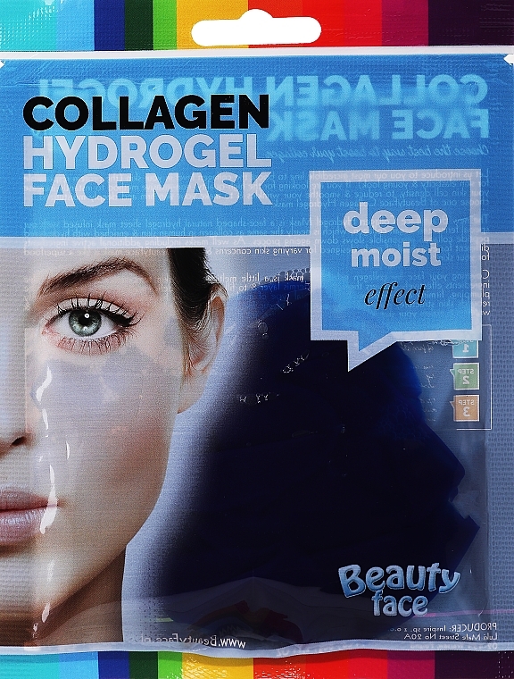 PRZECENA! Terapia kolagenowa z wodorostami - Beauty Face Collagen Hydrogel Mask * — Zdjęcie N1