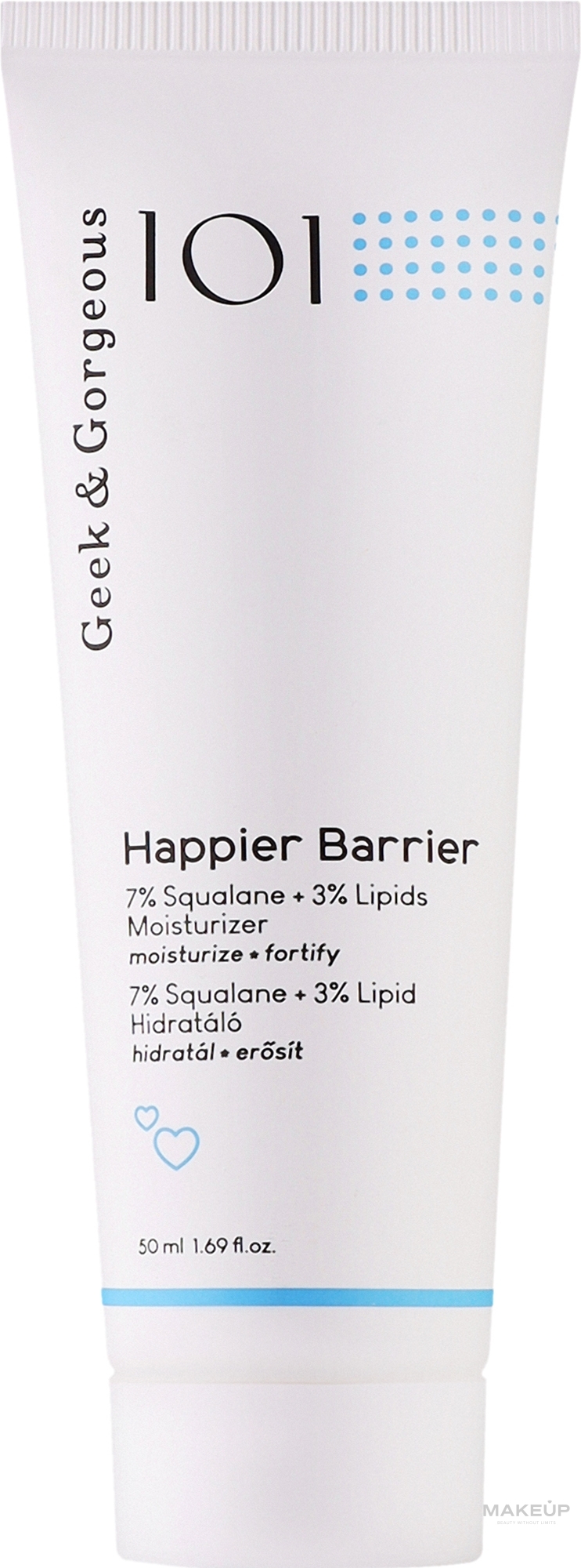 Krem regenerujący - Geek & Gorgeous Happier Barrier 10% Squalane + Lipids Moisturizer — Zdjęcie 50 ml