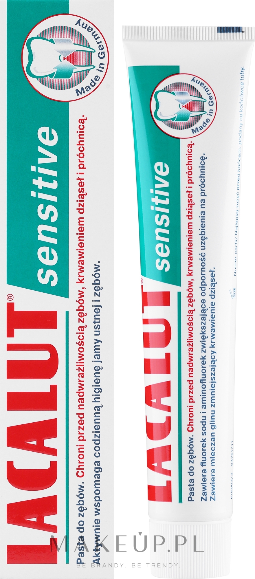 Pasta do wrażliwych zębów - Lacalut Sensitive — Zdjęcie 75 ml