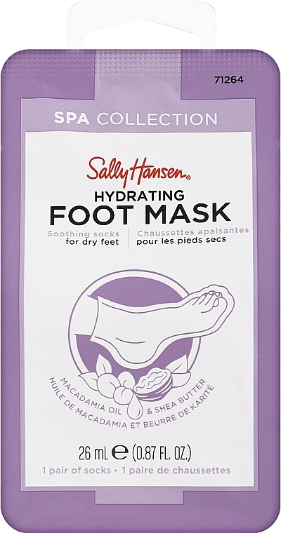 Nawilżająca maska do stóp - Sally Hansen Spa Collection Hydrating Foot Mask — Zdjęcie N1