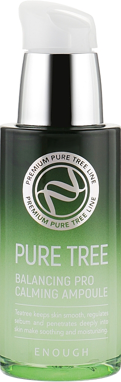 Serum do twarzy z ekstraktem z drzewa herbacianego - Enough Pure Tree Balancing Pro Calming Ampoule — Zdjęcie N2
