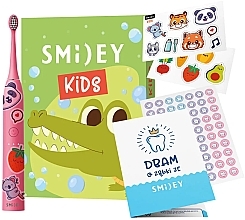 Szczoteczka elektryczna dla dzieci, różowa - Smiley Kids — Zdjęcie N1