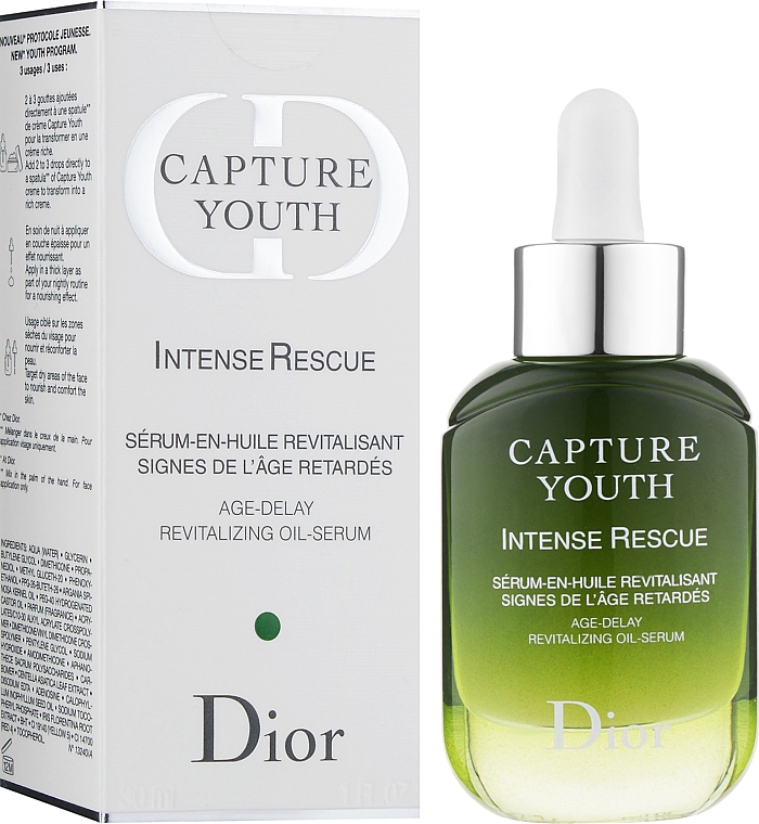 Rewitalizujące serum w olejku - Dior Capture Youth Intense Rescue Oik-Serum — Zdjęcie N2