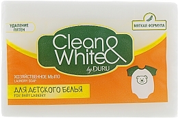 Kup Szare mydło do prania dziecięcych rzeczy - Clean&White By Duru