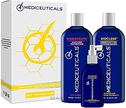 Kup Zestaw - Mediceuticals Advanced Hair Restoration Fine Thinning Hair For Men (shm 250 ml + cond 250 ml + ser 125 ml) 