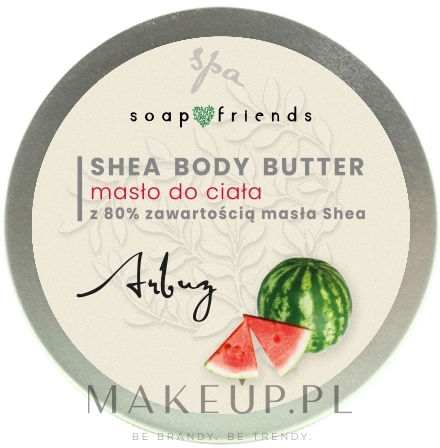 Masło do ciała z 80% zawartością masła shea Arbuz - Soap&Friends Watermelon Shea Body Butter — Zdjęcie 50 ml