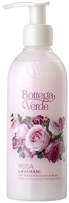 Różane mydło w płynie do rąk - Bottega Verde Rosa Hand Liquid Soap — Zdjęcie N1