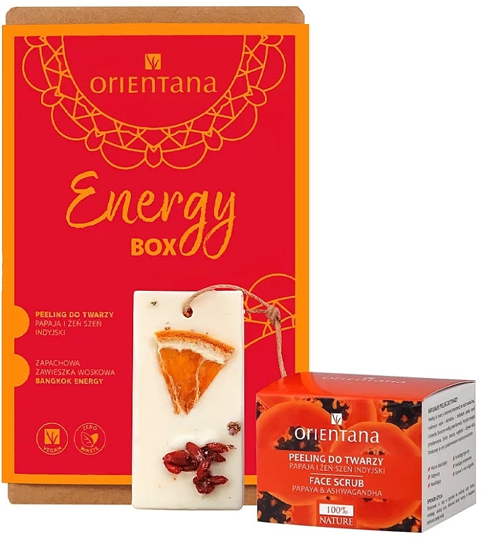 Zestaw - Orientana Energy Box (scr/50g + fragrance/32g) — Zdjęcie N1
