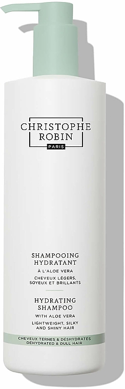 Nawilżający szampon z aloesem do włosów - Christophe Robin Hydrating Shampoo with Aloe Vera — Zdjęcie N2