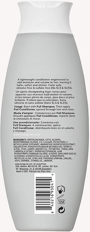 Odżywka ułatwiająca rozczesywanie i zwiększająca objętość włosów - Living Proof Full Shampoo Adds Fullness & Volume — Zdjęcie N2