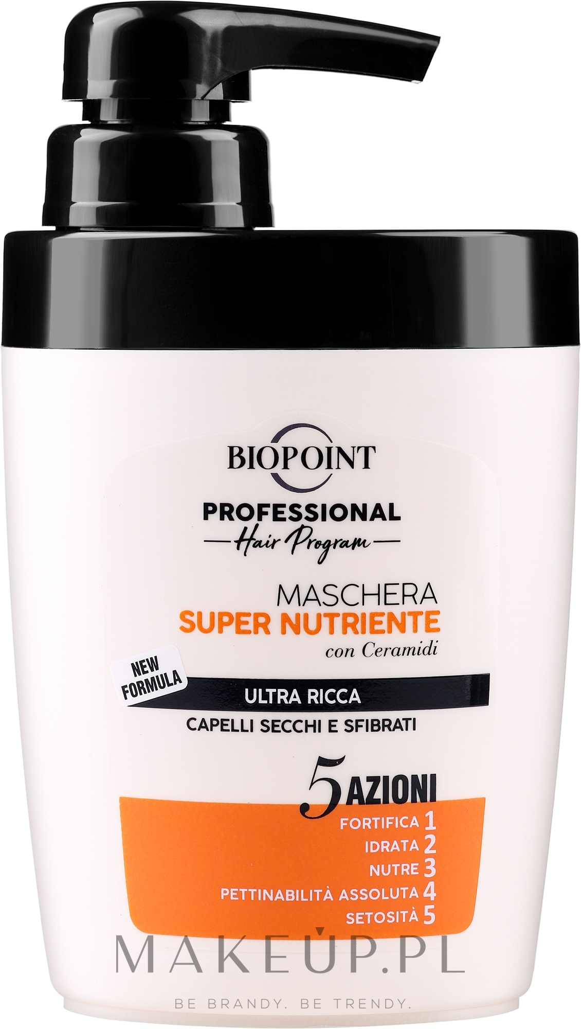 Ultraodżywcza maska do włosów zniszczonych i suchych - Biopoint Super Nourishing Mask — Zdjęcie 300 ml