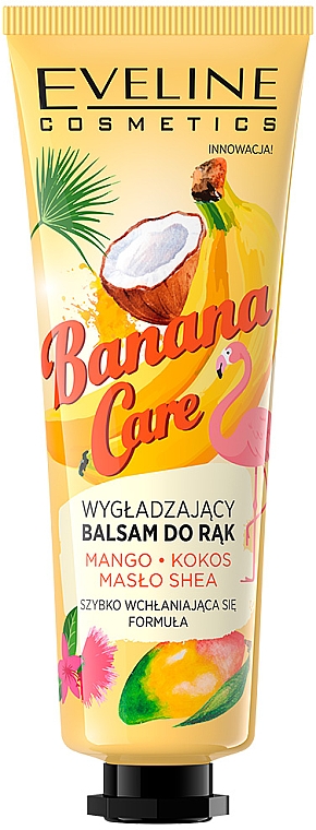 Wygładzający balsam do rąk - Eveline Cosmetics Banana Care — Zdjęcie N1