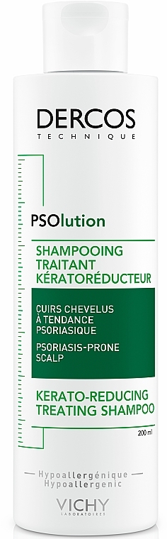 PRZECENA!  Keratolityczny szampon dla skóry głowy skłonnej do łuszczycy - Vichy Dercos PSOlution * — Zdjęcie N1
