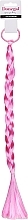 Kup Elastyczna gumka do włosów z warkoczem, FA-5648+1, różowa - Donegal