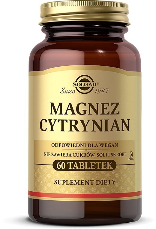 Suplement diety Cytrynian magnezu - Solgar Health & Beauty Magnesium Citrate — Zdjęcie N1