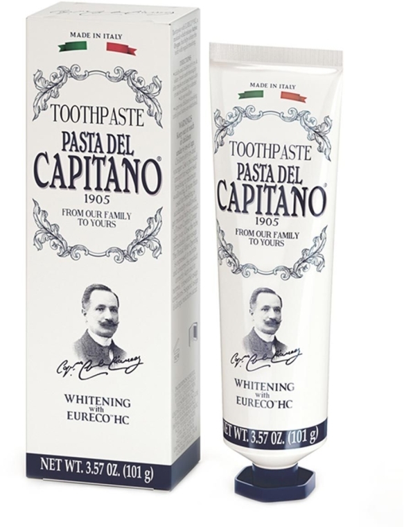 Wybielająca pasta do zębów - Pasta Del Capitano Whitening Toothpaste 