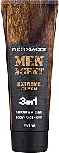 Żel pod prysznic 3 w 1 dla mężczyzn - Dermacol Men Agent Extreme Clean 3in1 Shower Gel — Zdjęcie N1