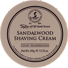 Krem do golenia dla mężczyzn Liście tytoniu - Taylor of Old Bond Street Sandalwood Shaving Cream Bowl — Zdjęcie N1
