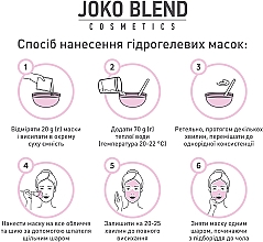 Rozświetlająco-nawilżająca hydrożelowa maska do twarzy - Joko Blend Cornflower Glow Hydrojelly Mask — Zdjęcie N6