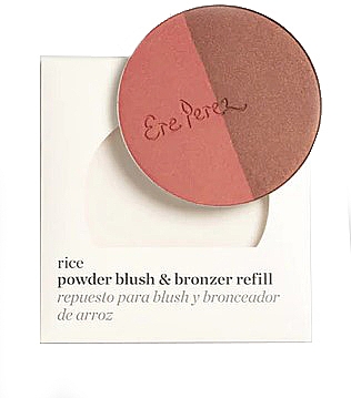 Róż brązujący do policzków - Ere Perez Rice Powder Blush & Bronzer Refill — Zdjęcie N2