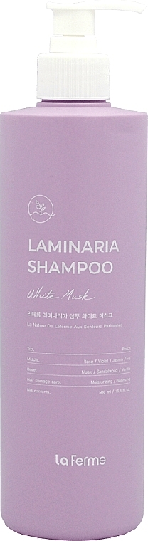 Szampon do włosów - La Ferme Laminaria Shampoo White Musk — Zdjęcie N1