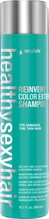 Rewitalizujący szampon do cienkich włosów farbowanych - SexyHair HealthySexyHair Reinvent Color Extendet Shampoo For Damaged Fine Thin Hair