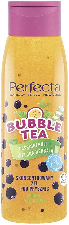 Żel pod prysznic Marakuja i zielona herbata - Perfecta Bubble Tea Passion Fruit + Green Tea Concentrated Shower Gel — Zdjęcie N1