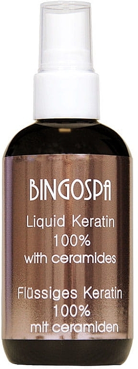 Płynna keratyna 100% z ceramidami - BingoSpa 100% Pure Liquid Keratin With Ceramides — Zdjęcie N1