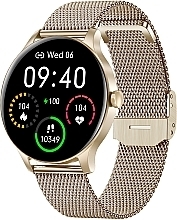 Kup Smartwatch damski, złota bransoleta - Garett Smartwatch Classy