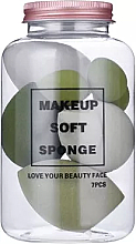 Kup Zestaw gąbek do makijażu, zielony - Make-Up Studio