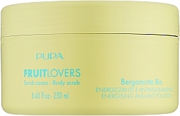 Energizująco-detoksykujący scrub do ciała Bio Bergamotka - Pupa Fruit Lovers Bergamot Bio Body Scrub — Zdjęcie N1