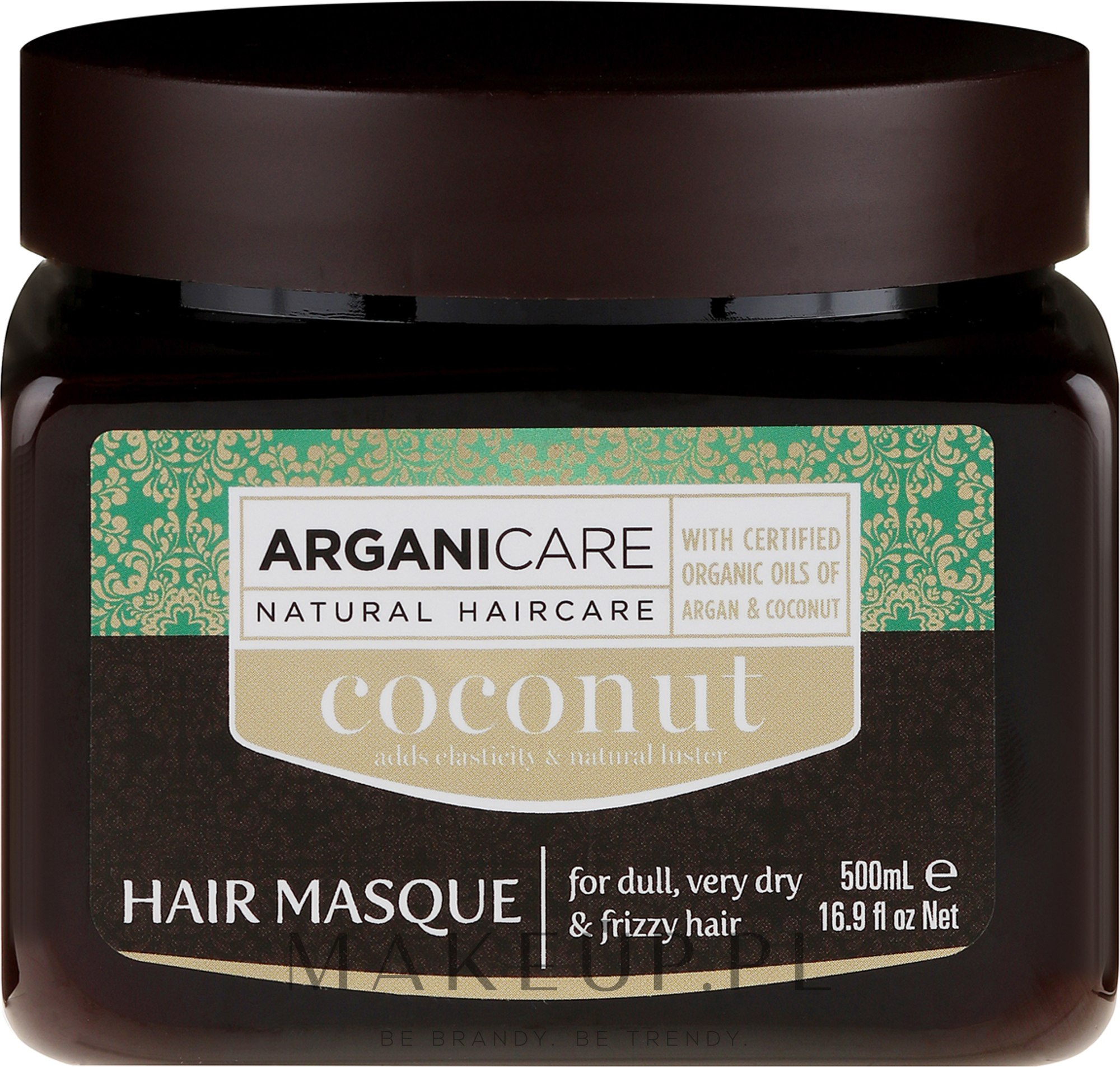 Regenerująca maska do włosów z olejem kokosowym - Arganicare Coconut Hair Masque For Dull, Very Dry & Frizzy Hair — Zdjęcie 500 ml