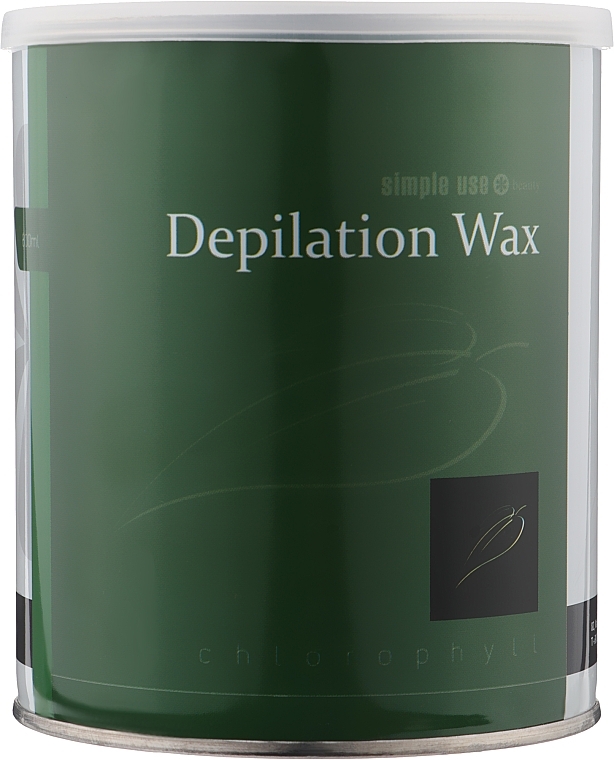 Ciepły wosk do depilacji w słoiczku Chlorofil - Simple Use Beauty Depilation Wax — Zdjęcie N1