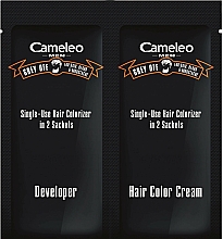 Jednorazowa farba do natychmiastowej koloryzacji siwych włosów, brody i wąsów - Delia Cameleo Men — Zdjęcie N2